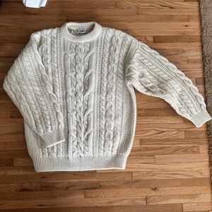 Bonner of Ireland Cream Wool Sweater